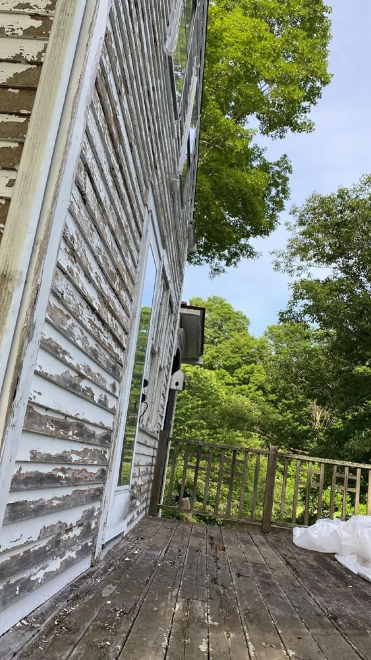 Home after a new deck was built
