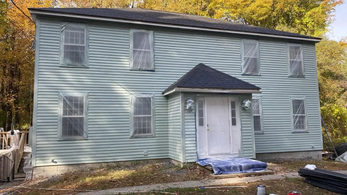 Freshly painted home exterior on the North Shore